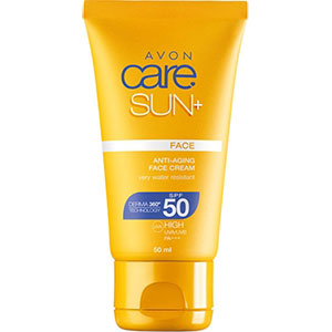 AVON care SUN+ Anti-Aging Sonnenschutz Gesichtscreme LSF 50