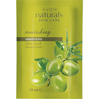 AVON naturals Grüne Olive Pflegende Gesichtsmaske im Beutel