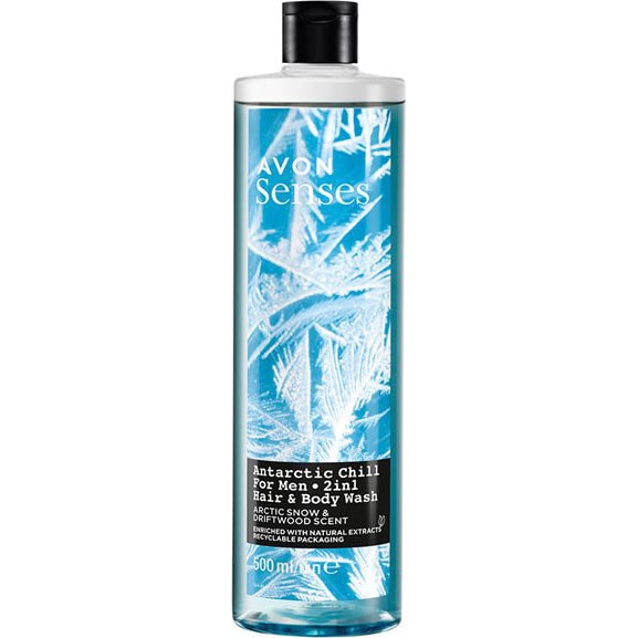 AVON senses Cool Blast Shampoo & Duschgel 500 ml