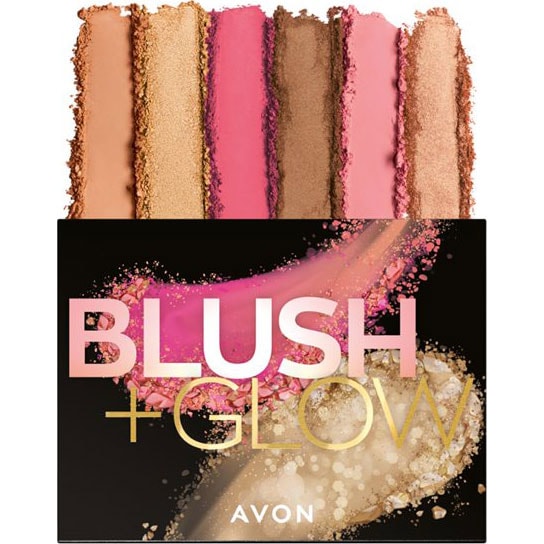 AVON Blush & Glow Rouge-, Bronzepuder & Highlighter-Palette