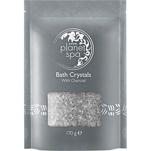 AVON planet spa Bath Crystals Badesalz mit Aktivkohle