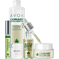 AVON Cannabis Sativa Öl Pflege-Set 4-teilig