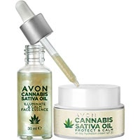 AVON Cannabis Sativa Öl Pflege-Set 2-teilig