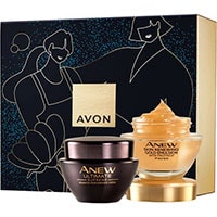 AVON ANEW Ultimate Gold-Emulsion + Supreme Anti-Aging-Feuchtigkeitspflege Geschenkset
