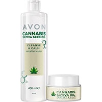 AVON Cannabis Sativa Öl Pflege-Set 2-teilig