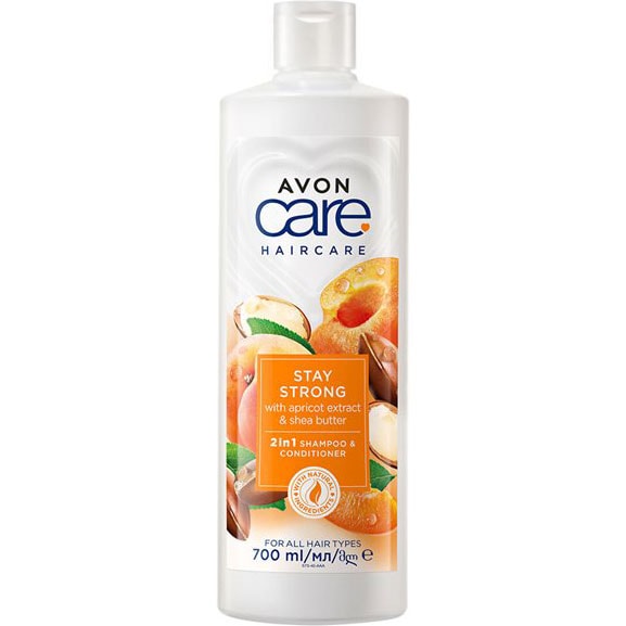 AVON care Aprikose & Sheabutter 2in1 Shampoo & Spülung 700 ml
