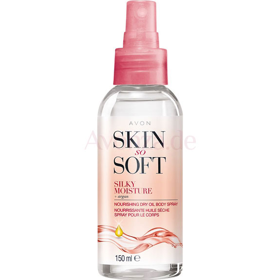 AVON skin so soft silky moisture Pflegespray mit Arganöl