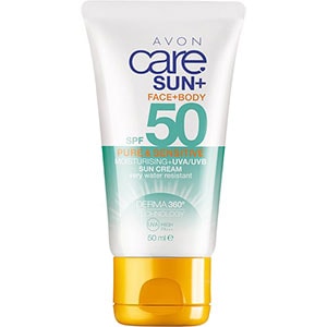 AVON care SUN+ Sonnenschutz Lotion für empfindliche Haut LSF 50 50 ml