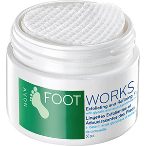 AVON FOOT WORKS Exfolierende & Hautverfeinernde Fußpeeling-Pads