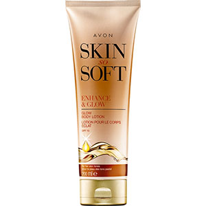 AVON skin so soft enhance & glow 7-in-1 Körperlotion mit Schimmereffekt LSF 15